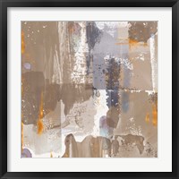 Icescape Abstract Grey Gold IV Framed Print
