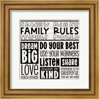 Family Rules I Fine Art Print