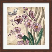 Boho Orchid & Dragonfly II Fine Art Print