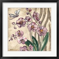 Boho Orchid & Dragonfly II Fine Art Print