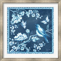 Chinoiserie Tile Blue II Fine Art Print