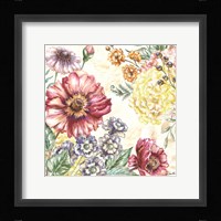 Wildflower Medley Square I Framed Print