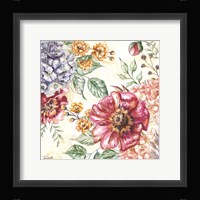 Wildflower Medley Square II Framed Print