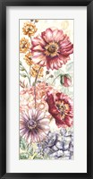Wildflower Medley Panel Cream I Fine Art Print
