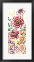 Wildflower Medley Panel Cream II Fine Art Print