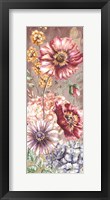Wildflower Medley Panel Gold I Framed Print