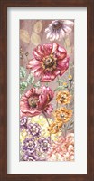 Wildflower Medley Panel Gold II Fine Art Print