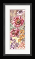 Wildflower Medley Panel Gold II Framed Print
