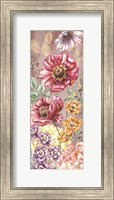 Wildflower Medley Panel Gold II Fine Art Print
