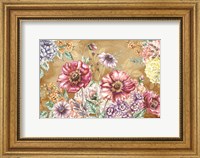 Wildflower Medley Landscape on Rust Fine Art Print