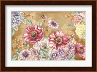 Wildflower Medley Landscape on Rust Fine Art Print