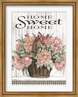 Home Sweet Home Peonies Fine Art Print