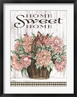 Home Sweet Home Peonies Fine Art Print