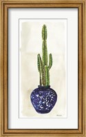 Cacti in Blue Pot 1 Fine Art Print