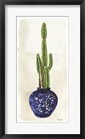 Cacti in Blue Pot 1 Fine Art Print