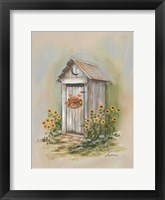 Country Outhouse I Framed Print