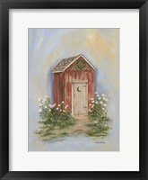 Country Outhouse II Framed Print