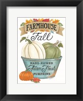 Farmhouse Fall Pumpkins Fine Art Print