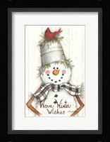 Country Snowman Fine Art Print