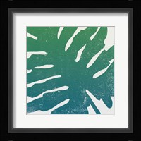 Tropical Treasures IV Blue Green Framed Print