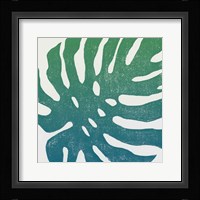 Tropical Treasures I Blue Green Framed Print