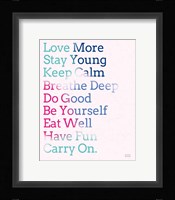 Key to Happiness II Hot Pink Framed Print