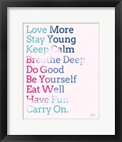 Key to Happiness II Hot Pink Framed Print