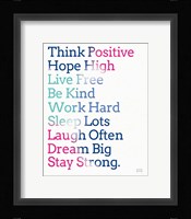 Key to Happiness I Hot Pink Framed Print
