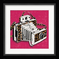 Jungle Camera Bright Rose Fine Art Print