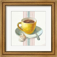Wake Me Up Coffee IV with Stripes Fine Art Print