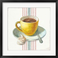 Wake Me Up Coffee IV with Stripes Fine Art Print
