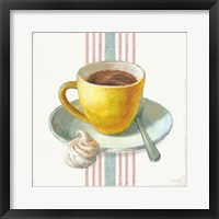 Wake Me Up Coffee IV with Stripes Fine Art Print