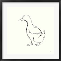 Line Duck I Framed Print