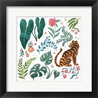 Jungle Love V White Fine Art Print