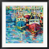 Stonington Docks Framed Print