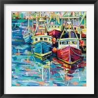 Stonington Docks Framed Print