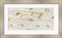Golden Fossil Leaves Fine Art Print
