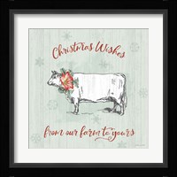Farmhouse Christmas III Framed Print
