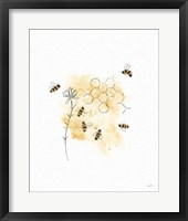 Bees and Botanicals VI Framed Print