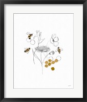 Bees and Botanicals V Framed Print