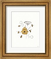 Bees and Botanicals II Fine Art Print