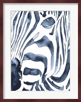 Indigo Zebra II Fine Art Print
