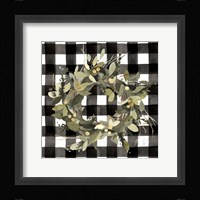 Modern Gingham Christmas II Fine Art Print