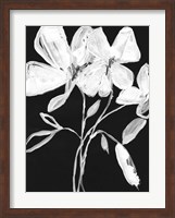 White Whimsical Flowers I Fine Art Print