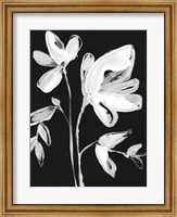 White Whimsical Flowers II Fine Art Print