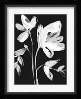 White Whimsical Flowers II Fine Art Print