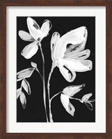 White Whimsical Flowers II Fine Art Print