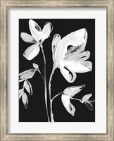 White Whimsical Flowers II Fine Art Print