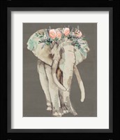 Flower Crown Elephant I Framed Print