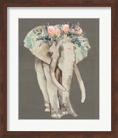 Flower Crown Elephant I Fine Art Print